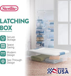 Sterilite 12-Pack Latching Box, Under Bed Storage Bins - Image 3