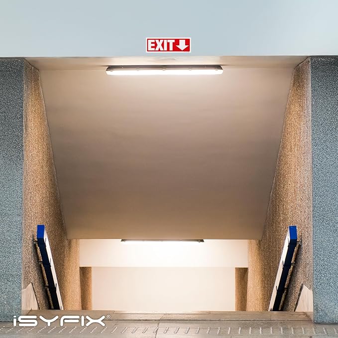 iSYFIX Exit Signs Stickers 6 Pack 12x4 Inch - Image 2