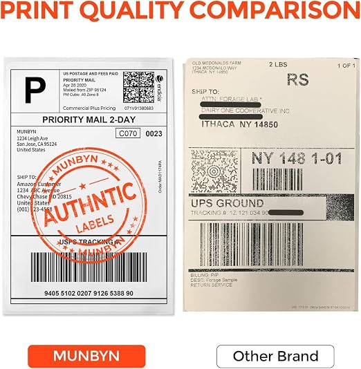 MUNBYN 4x6 Inch Direct Thermal Shipping Labels, Shipping Label Paper - Image 6