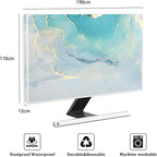 Baocicco Blue Green Marble TV Display Screen Cover 80 Inch Creative Anti-Static - Image 2