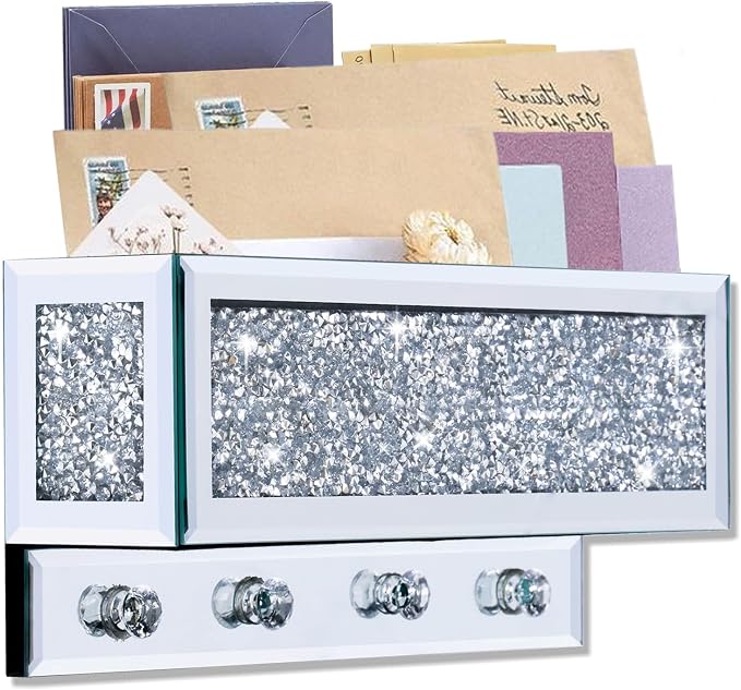WALTSOM Crushed Diamond Key and Mail Holder by WALTSOM