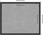 Amanti Art Black Framed Magnetic Board 35x43 X-Large Vision Board - Image 2