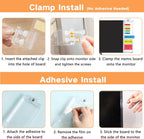 Monitor Memo Boards for Computer, Upgrade Transparent 3 PCS Multifunction - Image 5