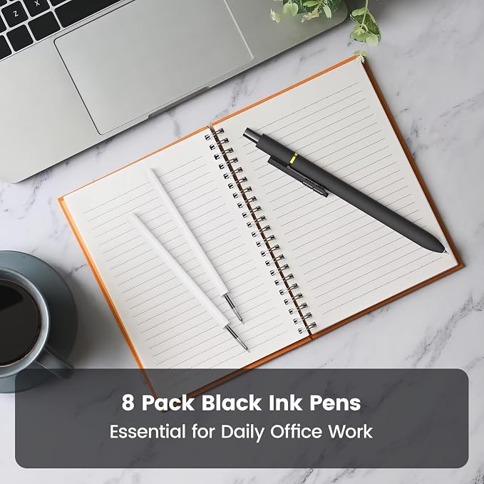 JIMMIDDA 8Pcs Black Gel Pens - Image 8