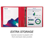 Samsill 1.5 Inch 3 Ring Binder, Made in USA, Economy Round Ring, 325 Sheet - Image 4
