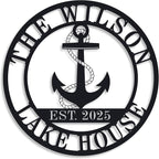 Personalized Lake House Decor, Custom Nautical Wall Decor, Nautical Decor by ENFODREAM