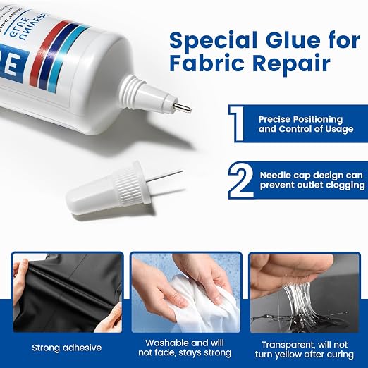 KFFNHH Fabric Glue, Liquid Stitch Fabric Glue, Mighty mend it Permanent Washable - Image 4