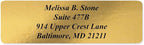 Gold Foil Personalized Return Address Labels Without Dispenser - Image 5