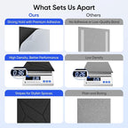 UNECHO 12 Pack 12" X 12" X 0.4" Acoustic Panels - Image 4