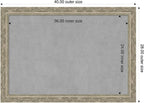 Amanti Art Silver Framed Magnetic Board 28x40 Large Vision Board - Image 2