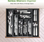 Pipishell Bamboo Expandable Drawer Organizer - Image 8