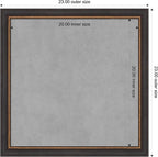 Amanti Art Black Framed Magnetic Board 23x23 Medium Vision Board - Image 4