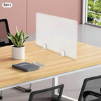 4PCS Desk Dividers Office Partitions, Privacy Desk Panel Protective, Acrylic - Image 7