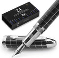 Wordsworth & Black Majesti Fountain Pen -, Luxury Case, Chrome Finish, Iridium by WordsworthBlack