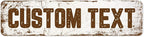 Custom Sign, Custom Street Sign, 11 Font Colors, 13 Font Styles, 4 Hole Options by MySignCenter