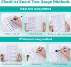 Dry Erase Chore Chart for Kids to Do List Magnetic Checklist Board Reusable RV - Image 4