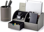 Vlando Office Desk Organizer Leather Desktop Organizer Caddy by VLANDO