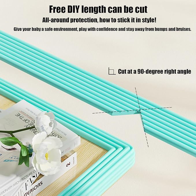 Soft Extra-Wide Edge Protector for Baby, 6.5ft Baby Proofing Edge Guards - Image 2