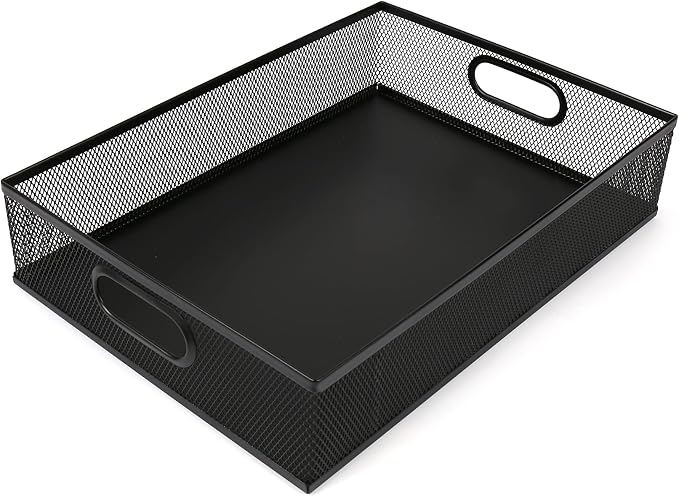 EsOfficce Desk Drawer Organizer, A4 Large Metal Mesh Desk Rrganizer Tray by EsOfficce