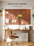 Bumusty Large Cork Board Alternative-47 x35 Felt Bulletin Board, - Image 6