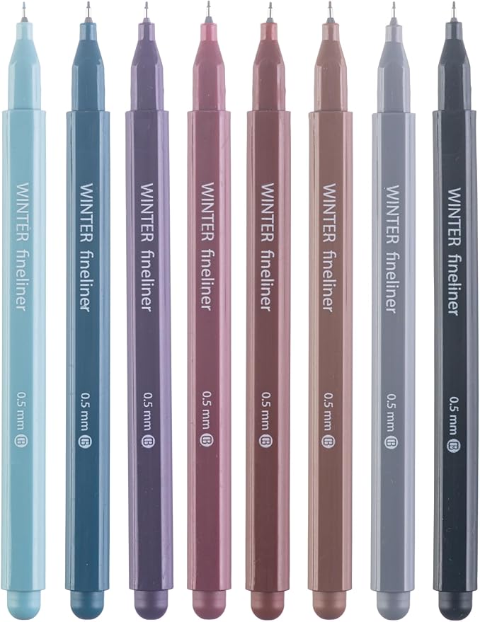 DIVERSEBEE Fine Tip Pens, 8 Bible Pens No Bleed Through, 0.5mm Fine Point - Image 7