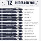 Zonon 12 Pcs Inspirational Pens Bulk Funny Ballpoint Pen - Image 3