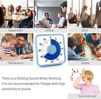 Secura 7.5 Inch Visual Timer, 60 Minute Visual Oversize Countdown Timer - Image 4