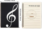 MoHern Blank Sheet Music Notebook, 160 Pages Composition Staff Paper Notebook 2 - Image 5