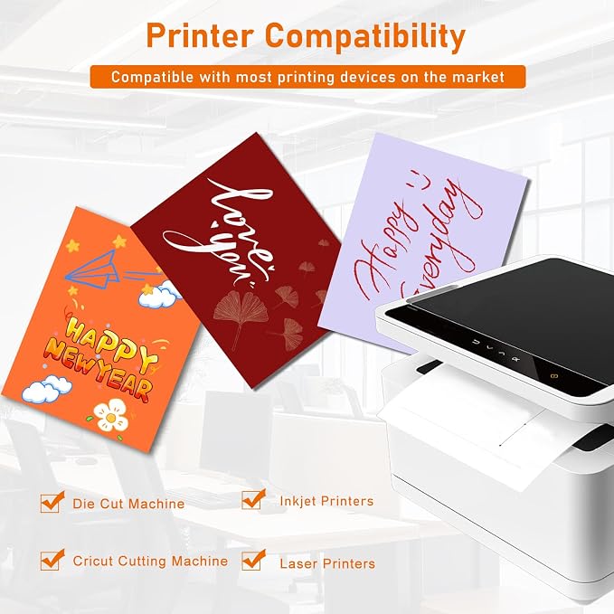 Guakicae 150 Sheets 10 Assorted Colors Cardstock 5 x 7 Heavyweight Paper - Image 5