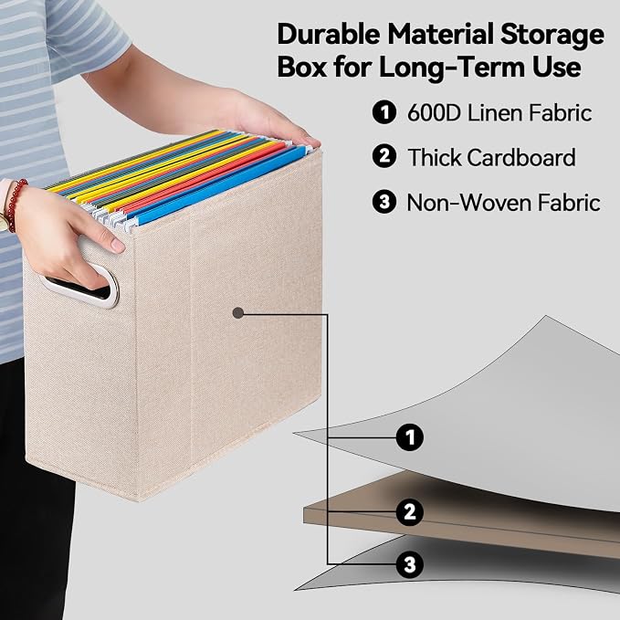ComfortKeeper 4 Packs Letter Size File Organizer, File Folders Organizer - Image 3