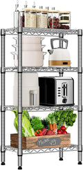 M MZG 1000 lbs 4 Tier Shelf Metal Storage Shelves Wire Rack Closet Organizers by MEIGAOPLASTICANDMETALHKCOLIMITED