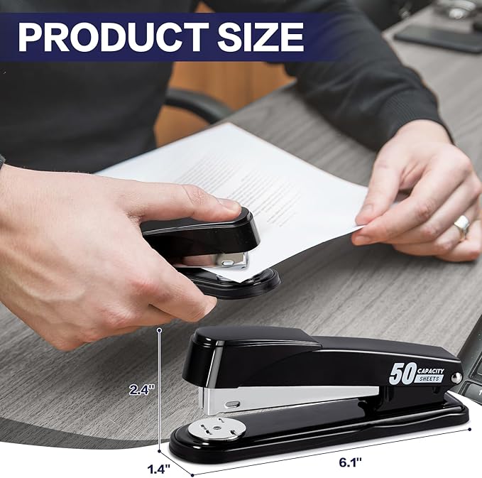 Deli Stapler Heavy Duty, Full Strip Staplers - Image 7