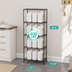SINGAYE Shelf Closet Wire Shelving：Adjustable Metal Unit - Image 3