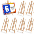 ESRICH 6 Pack 16in Wood Easels, Tabletop Easel by ESRICH
