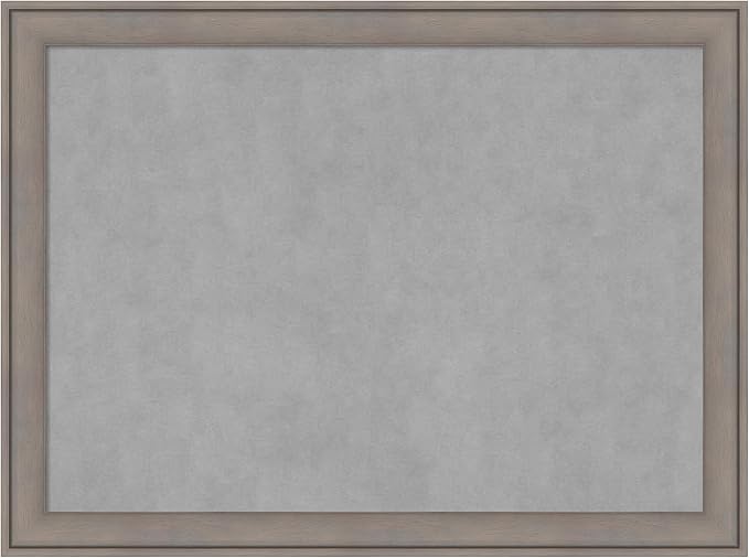 Amanti Art Grey Framed Magnetic Board 23x31 Medium Vision Board by AmantiArt