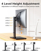 Single Monitor Stand, FreeStanding Desk Stand - Image 4