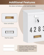 LAND·VOI Locking Wall-Mount Mailbox - Image 8