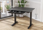 Claiks Standing Desk with Drawers, Electric Standing Desk Adjustable Height - Image 3