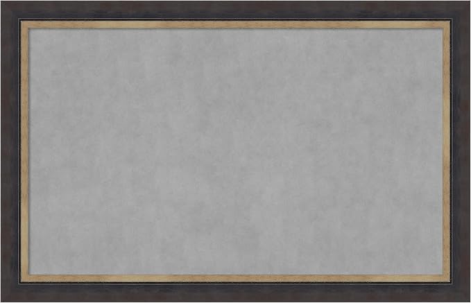 Amanti Art Black Framed Magnetic Board 29x45 Large Vision Board by AmantiArt