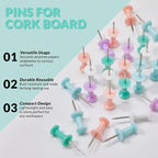 LincOficey 400pcs Push Pins, Colored Thumb Tacks - Image 3