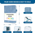 Password Keeper Book with Alphabetical Tabs，4.3"x5.7" Small Password Books - Image 2