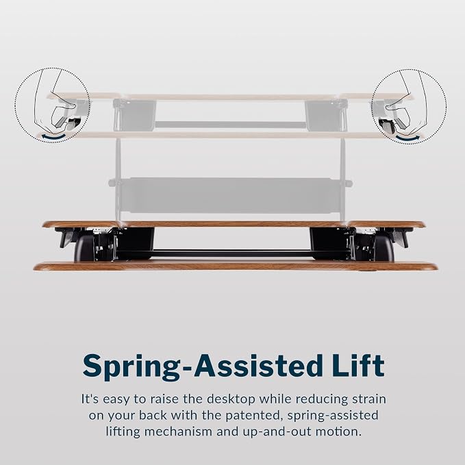 Vari VariDesk Pro Plus 36 Standing Desk Converter – 11 Height Settings + Spring - Image 6