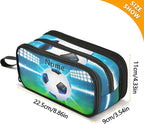 BOENLE Custom Soccer Ball on Field Pencil Case Box Boys Girls Personalized Name - Image 4