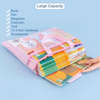 Pendancy Mesh Zipper Pouch 11x13.7 in, A4 Size Foldable Document Storage - Image 6