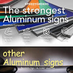 SPEEDYFORMS Custom Outdoor Metal Sign, Personalized Aluminum, Customized Safety - Image 2