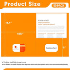 Two Pocket Folders, PANDRI 50 Pack 2 Pocket Folders, Letter Size Paper File - Image 2