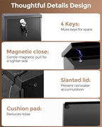 LAND·VOI Locking Wall-Mount Mailbox - Image 3