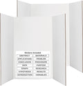 White Tri-Fold Presentation Board 28" X 40" Display Exhibition Board by ENDAY