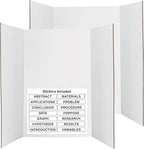White Tri-Fold Presentation Board 28" X 40" Display Exhibition Board by ENDAY