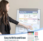 Loukin Dry Erase Calendar 4 Pack, Electrostatic Adsorption Whiteboard Planners - Image 3